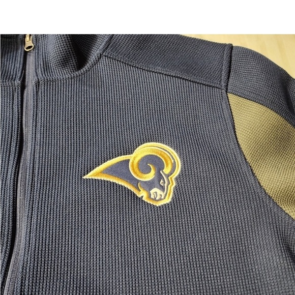 NWT NFL Mens Rams Zip-Up Jacket. Med - Picture 5 of 11